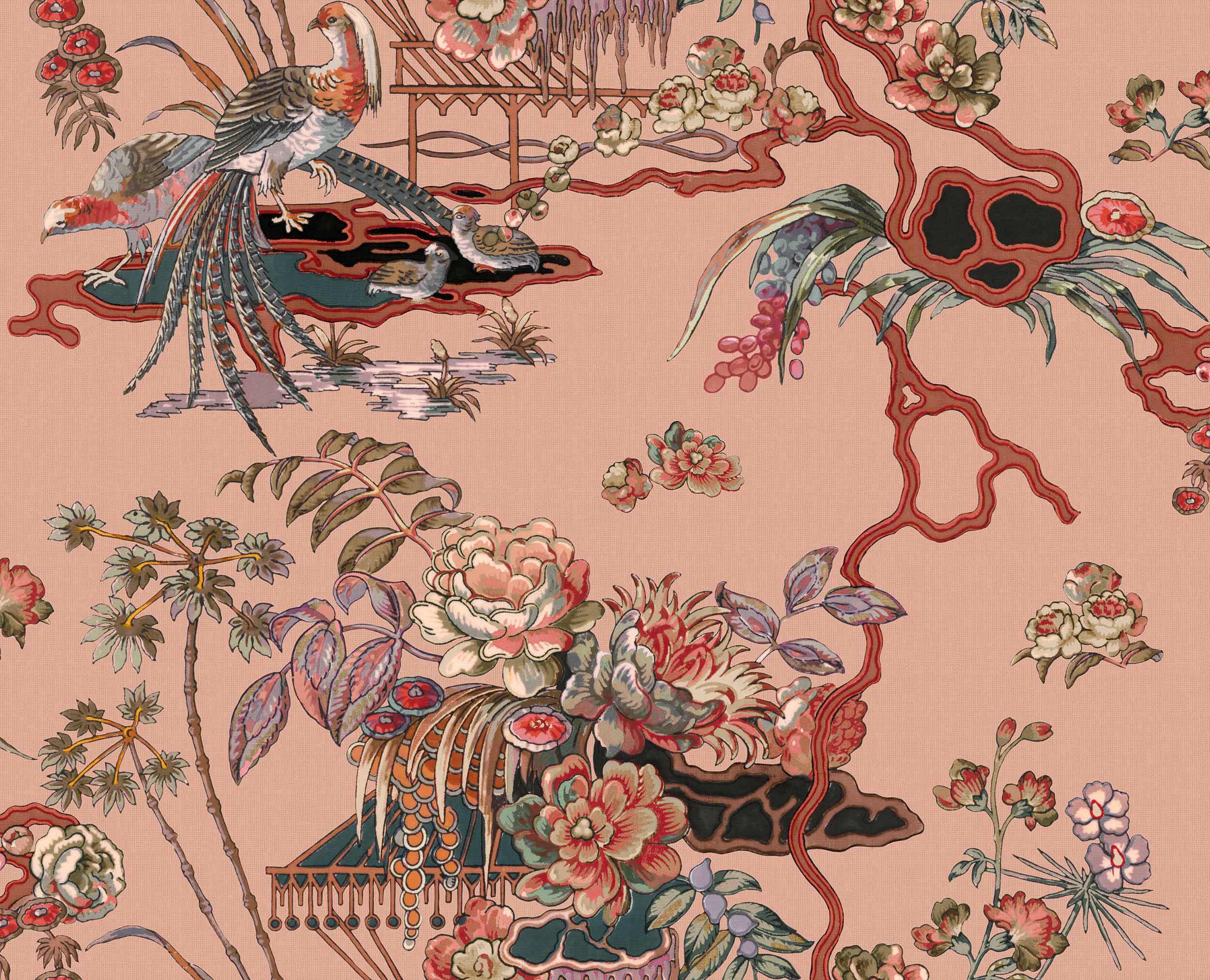 Sacred Pheasants, Rose, Coordonne 5mp / rola